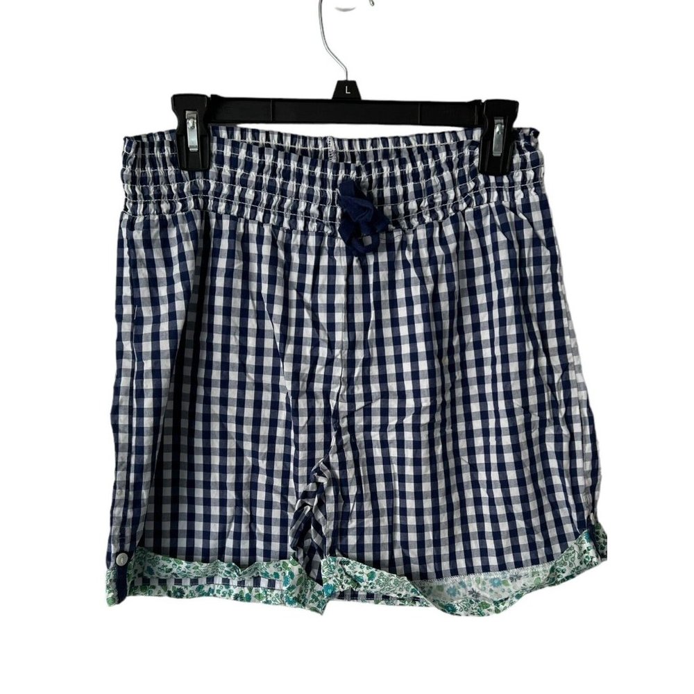 Simple Pleasures Plaid Lounge Shorts,Sz Medium Calico Multicolor
